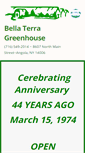 Mobile Screenshot of bellaterragreenhouse.com